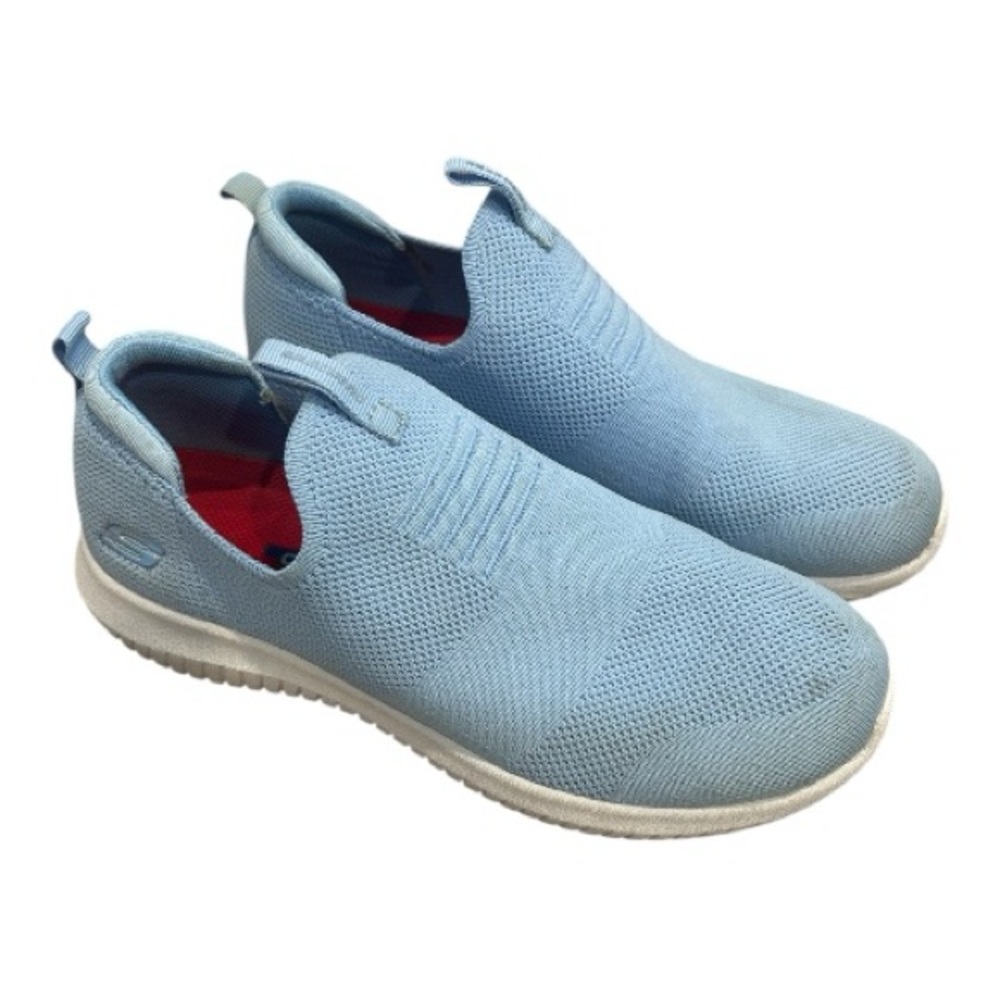 Skechers Women Ultra Flex-First Take Sneaker Blue Size 8 Comfort Normcore Cooled